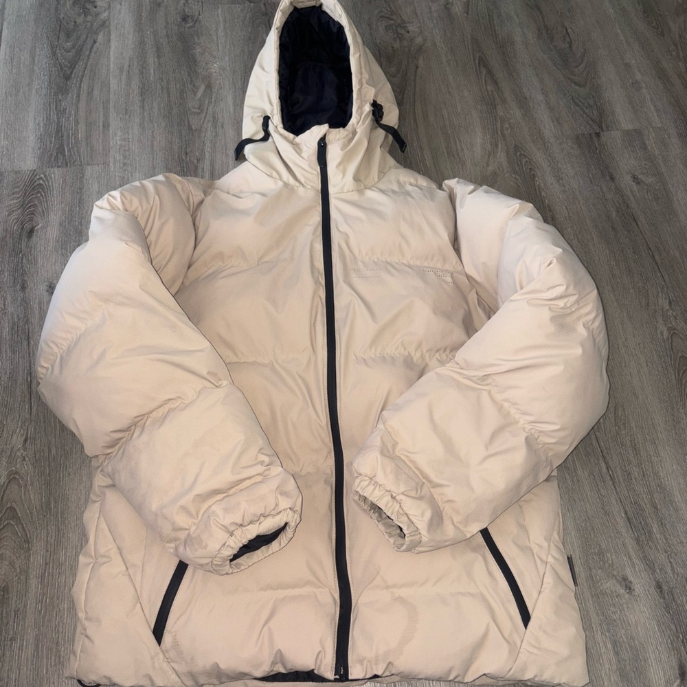 House Brand — Men's Cream Puffer Jacket